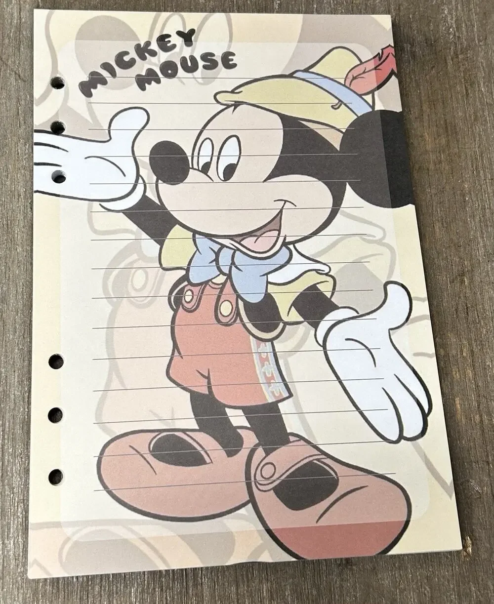 Mickey Mouse Size A5 Refill Paper (50 Sheets)